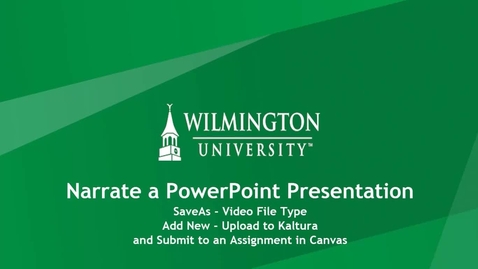 Thumbnail for Narrate a PowerPoint Presentation