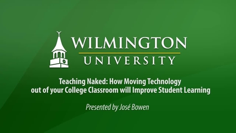 Thumbnail for Teaching Naked: How moving technology out of the classroom improves learning Part 1 of 2