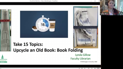 Thumbnail for entry Take 15-Upcycle an old book: Book folding