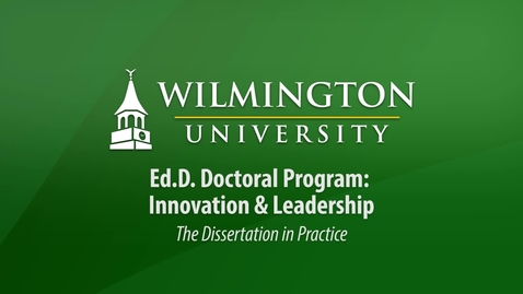 Thumbnail for Ed.D. Orientation 2017: Dissertation in Practice