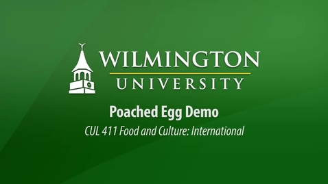 Thumbnail for CUL 411-How to Poach an Egg