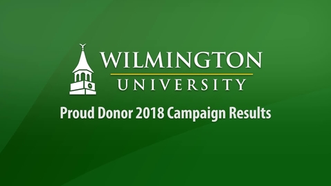 Thumbnail for entry Proud Donor 2018 Campaign Results