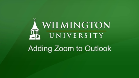 Thumbnail for Adding Zoom as an Outlook Plugin