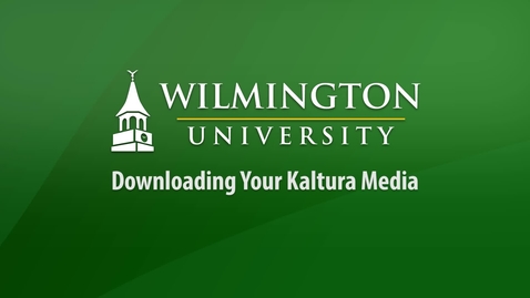 Thumbnail for entry Downloading Your Kaltura Media