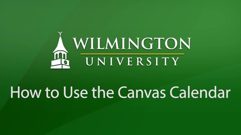 Thumbnail for How to Use the Canvas Calendar