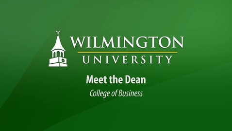 Thumbnail for entry Meet the Dean of the College of Business