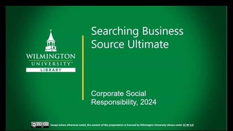 Thumbnail for Searching Business Source Ultimate 2024