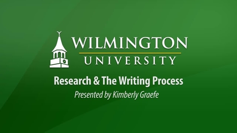 Thumbnail for entry Research &amp; The Writing Process