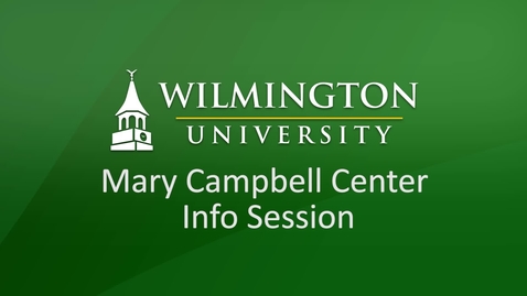 Thumbnail for entry Mary Campbell Center Info Session