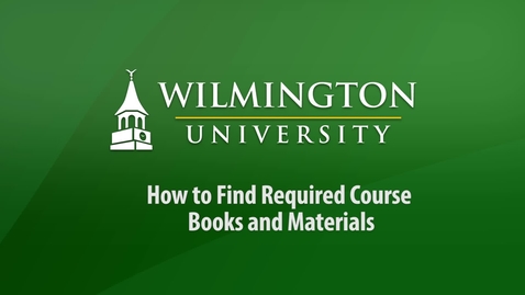 Thumbnail for entry How to Find Required Course Books and Materials