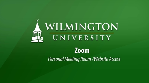 Thumbnail for entry Zoom Personal Meeting Room Website Access