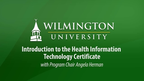 Thumbnail for entry Program Overview - Health Information Technology Certificate