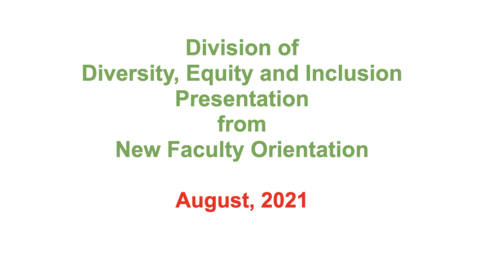 Thumbnail for 4 - Diversity, Equity, and Inclusion