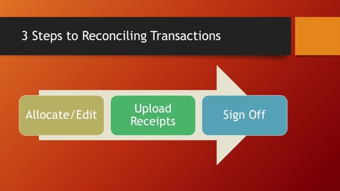 Thumbnail for 04 - P Card - Reconciling Transactions