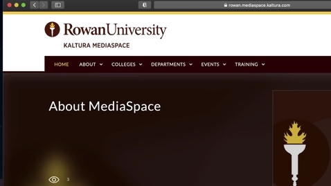 Thumbnail for Rowan's MediaSpace Overview