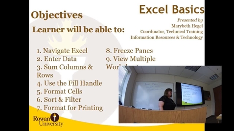 Thumbnail for entry Excel Basics