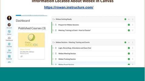 Thumbnail for WebEx Training for Presenters - August 7, 2020