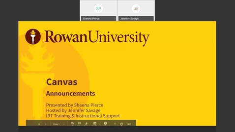 Thumbnail for Canvas Training: Announcements - Wednesday, June 24th, 2020