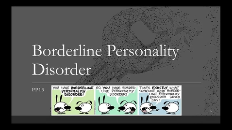 Thumbnail for PP13 BPD Video Lecture