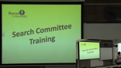 Thumbnail for entry Search Committee Training