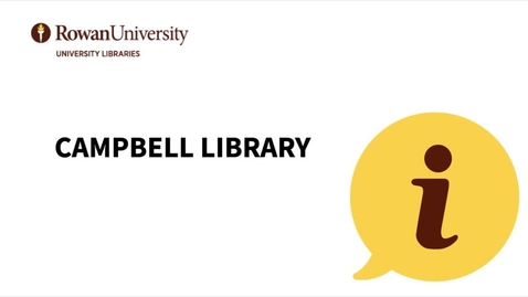 Thumbnail for 5 Quick Things Library Orientation