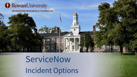 Thumbnail for 12. ServiceNow: Options