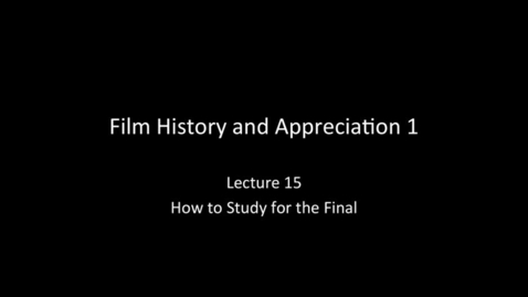 Thumbnail for RTF03270 - Lecture 15