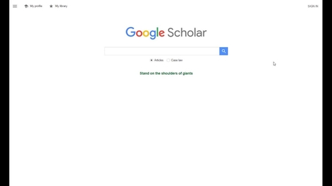Thumbnail for Linking Google Scholar to the Library