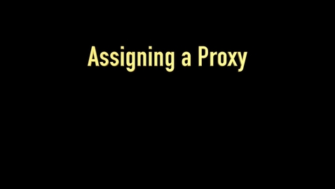 Thumbnail for entry 05 RIMS - Assigning a Proxy