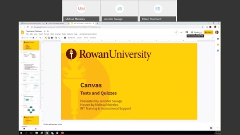Thumbnail for Canvas Training: Tests, Quizzes, Assessments - Tuesday, June 16, 2020