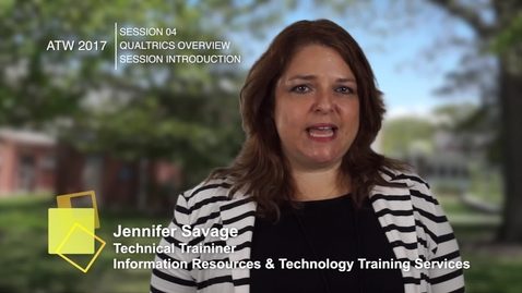 Thumbnail for Jen's Qualtrics Session Intro