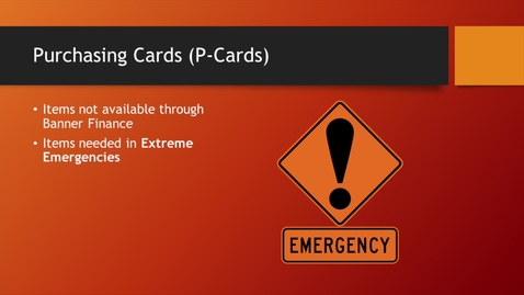 Thumbnail for 02 - P Card - Approver Access