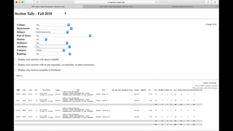 Thumbnail for 06 Section Tally - Search by Attributes and End