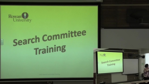 Thumbnail for entry Search Committee Training with Subtitles
