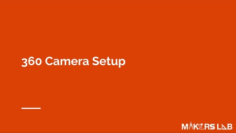 Thumbnail for 360 Camera Setup for the Ricoh Theta