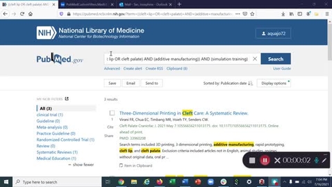Thumbnail for  PubMed Advanced Search:  Combining search terms