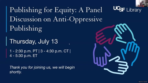 Thumbnail for entry Publishing for Equity: A Panel Discussion on Anti-Oppressive Publishing