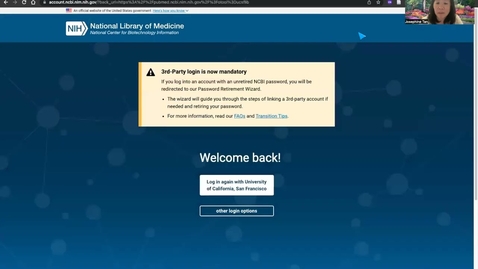 Thumbnail for PubMed: Create a NCBI account (@UCSF )