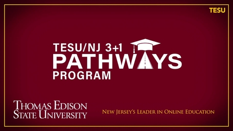Thumbnail for entry TESU/NJ 3+1 Pathways Program