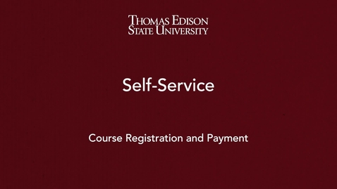 Thumbnail for entry Course Registration and Payment