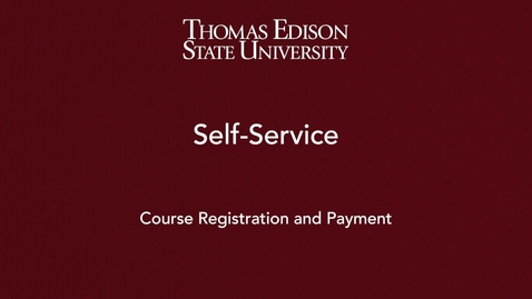 Thumbnail for Course Registration and Payment