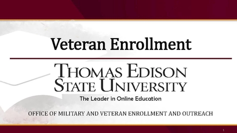 Thumbnail for Veteran Enrollment Presentation