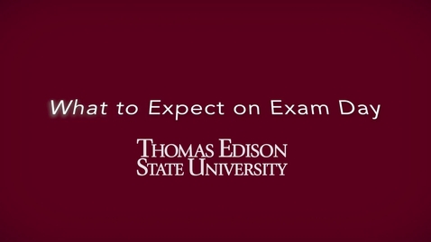 Thumbnail for What to Expect on Exam Day