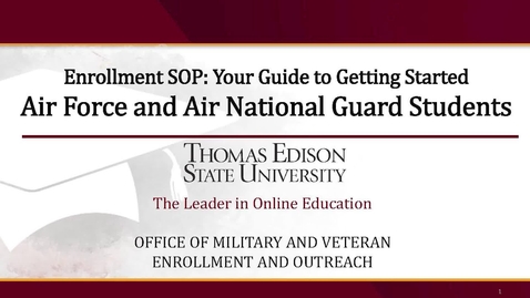 Thumbnail for entry Air Force and Air National Guard Presentation