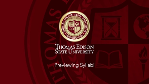 Thumbnail for entry How to Preview Syllabi