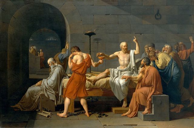 The Death of Socrates, Jacques-Louis David, 1787