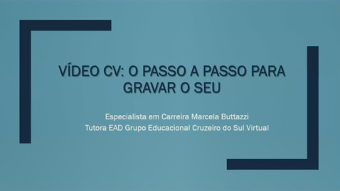 Miniatura para entrada Palestra Vídeo Currículo - Núcleo de Empreendedorismo