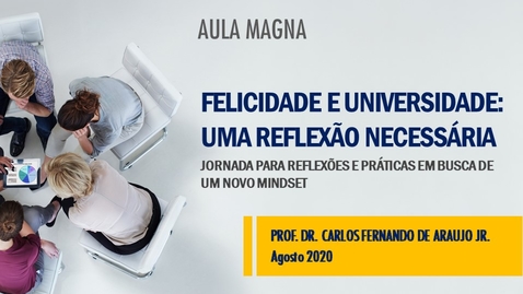 Miniatura para entrada Aula magna com Pró-Reitor de Educação a Distância Prof. Dr. Carlos Fernando de Araujo Jr.