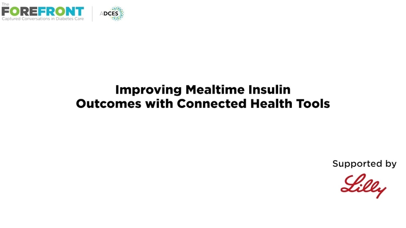 Improving Mealtime Insulin Outcomes with Connected Health Tools