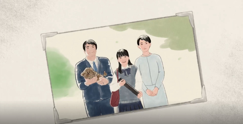 線画動画「ある家族のダイアリー編」